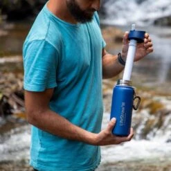 LifeStraw Go 2 Stainless Steel 0.7L -Magasin De Sports De Plein Air filtre bouteille gourde lifestraw go 2 stainless 09