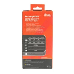 Sol Rechargeable Camp Lantern With Power Bank -Magasin De Sports De Plein Air sol rechargeable camp lantern with power bank 4