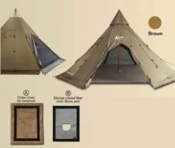 Luxe Outdoor Megahorn XL -Magasin De Sports De Plein Air tipi luxe outdoor megahorn xl 05