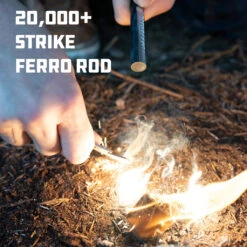 UCO Titan Fire Striker Ferro Rod -Magasin De Sports De Plein Air uco firestartingtorchestitan fire striker ferro rod 04